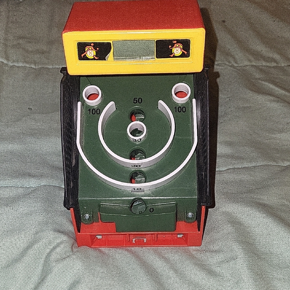 Source Unknown Red and Yellow Arcade Game Toy
